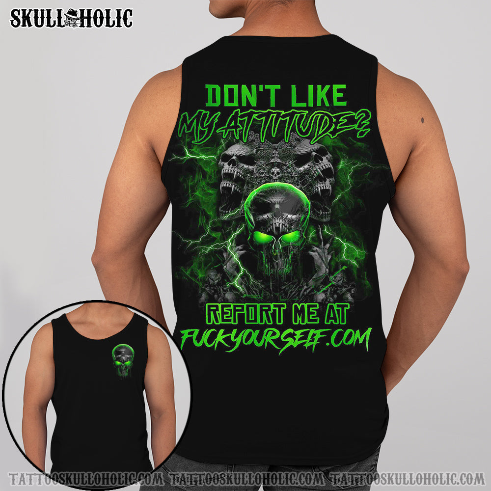 DON'T LIKE MY ATTITUDE SKULL ALL OVER PRINT - YHHN0905223