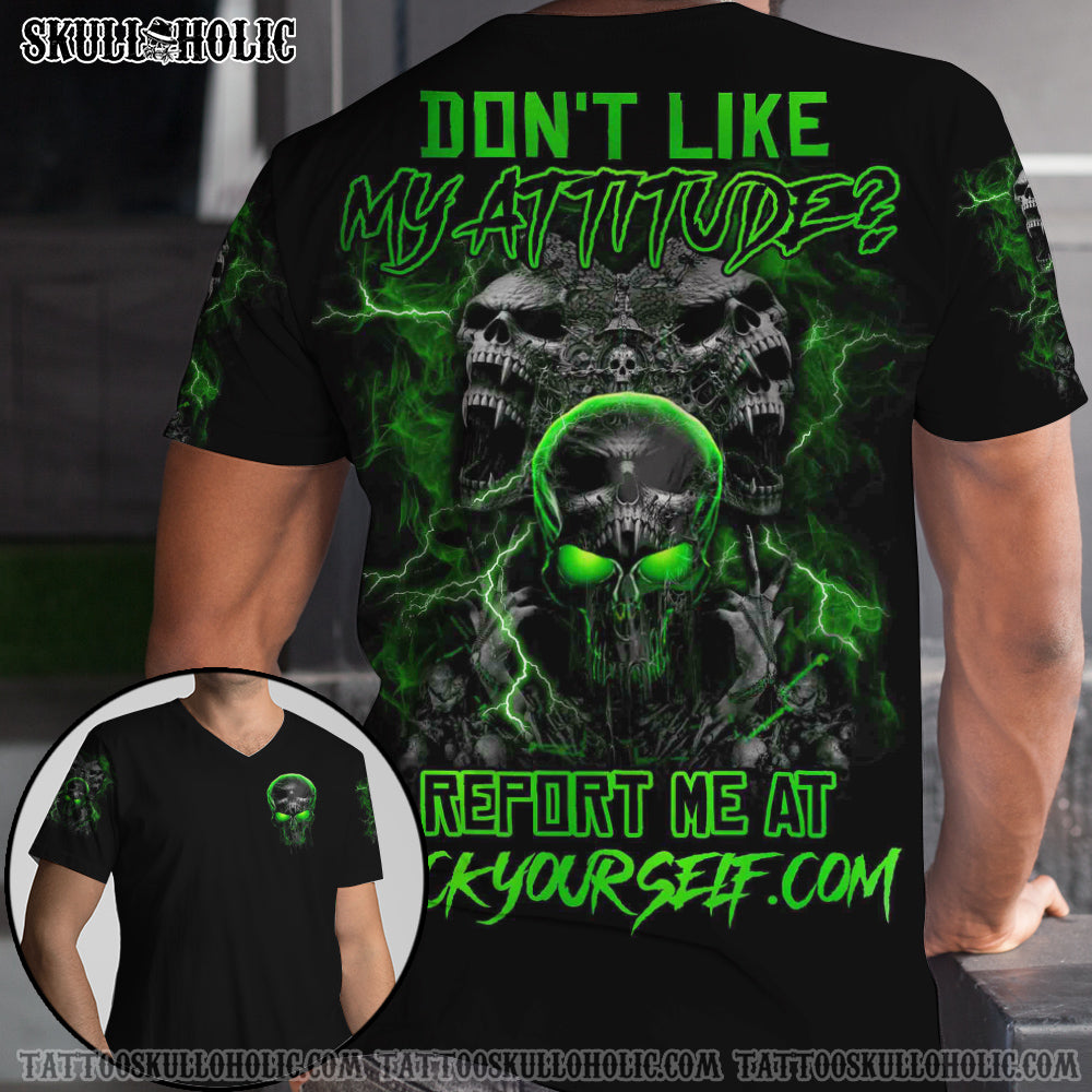 DON'T LIKE MY ATTITUDE SKULL ALL OVER PRINT - YHHN0905223