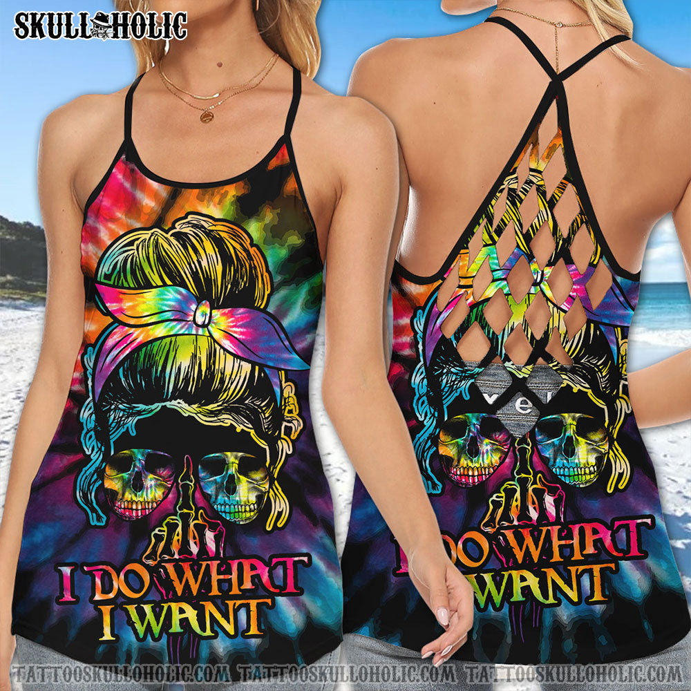 I DO WHAT I WANT SKULL TIE DYE ALL OVER PRINT - TLTY1606212