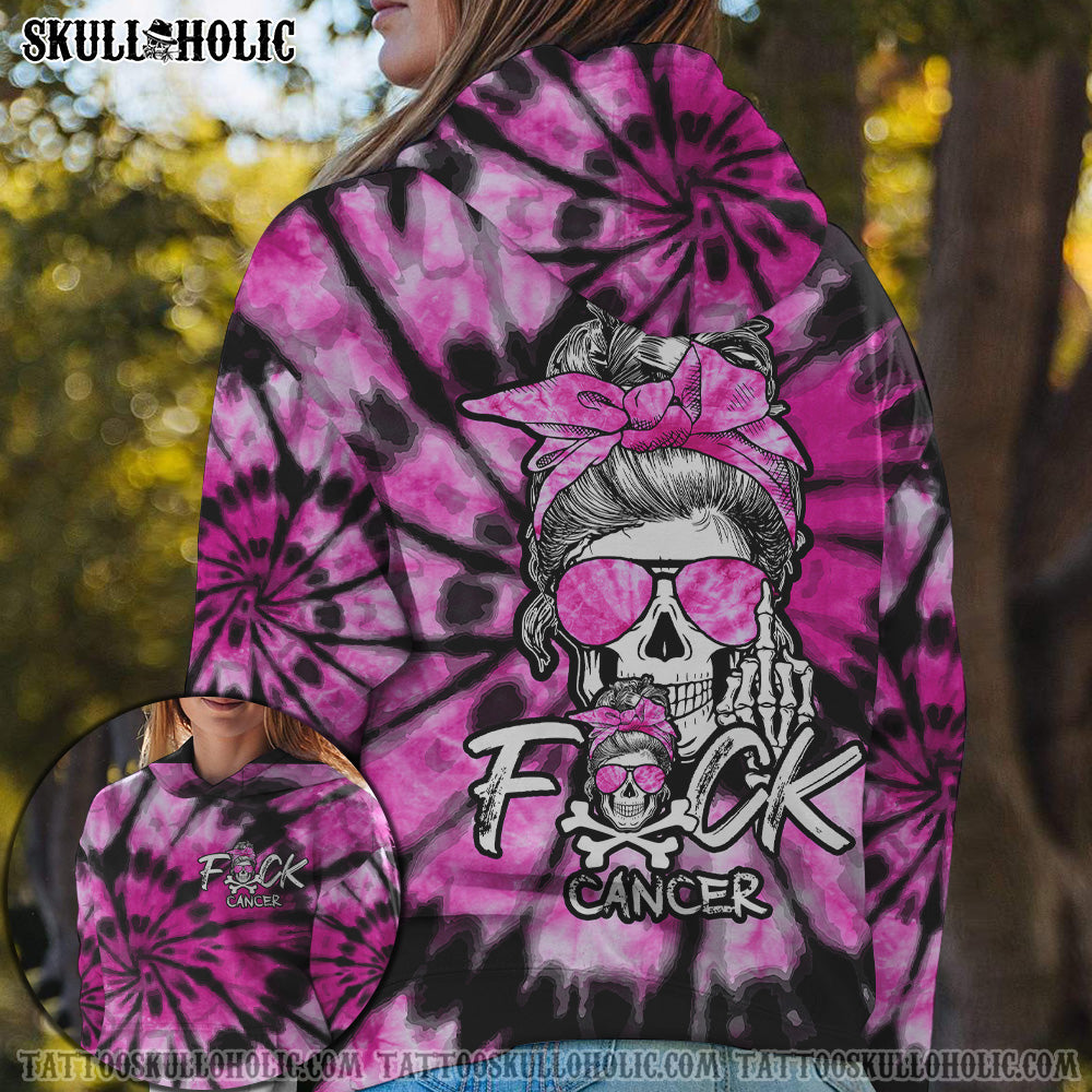 FCKS CANCER SKULL TIE DYE ALL OVER PRINT - TLTY1706213