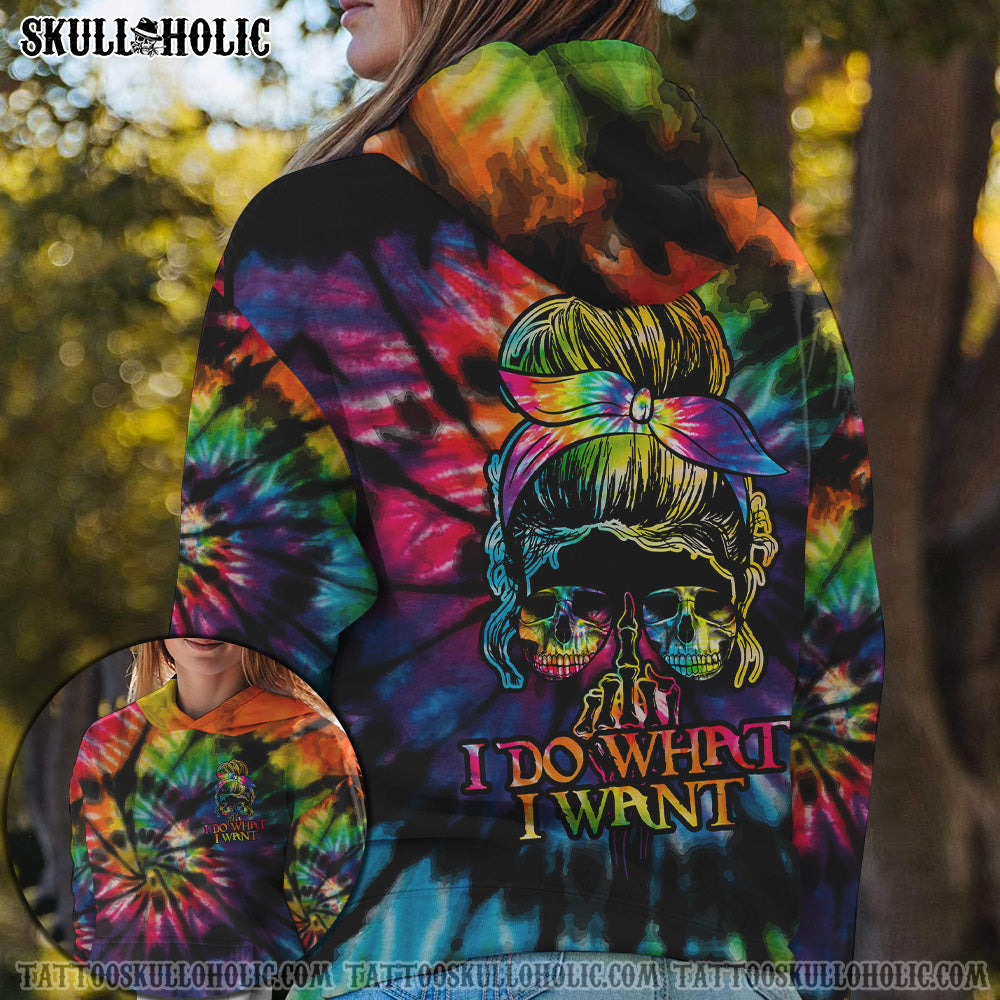 (HOT DEAL) I DO WHAT I WANT SKULL TIE DYE ALL OVER PRINT - TLTY1606212