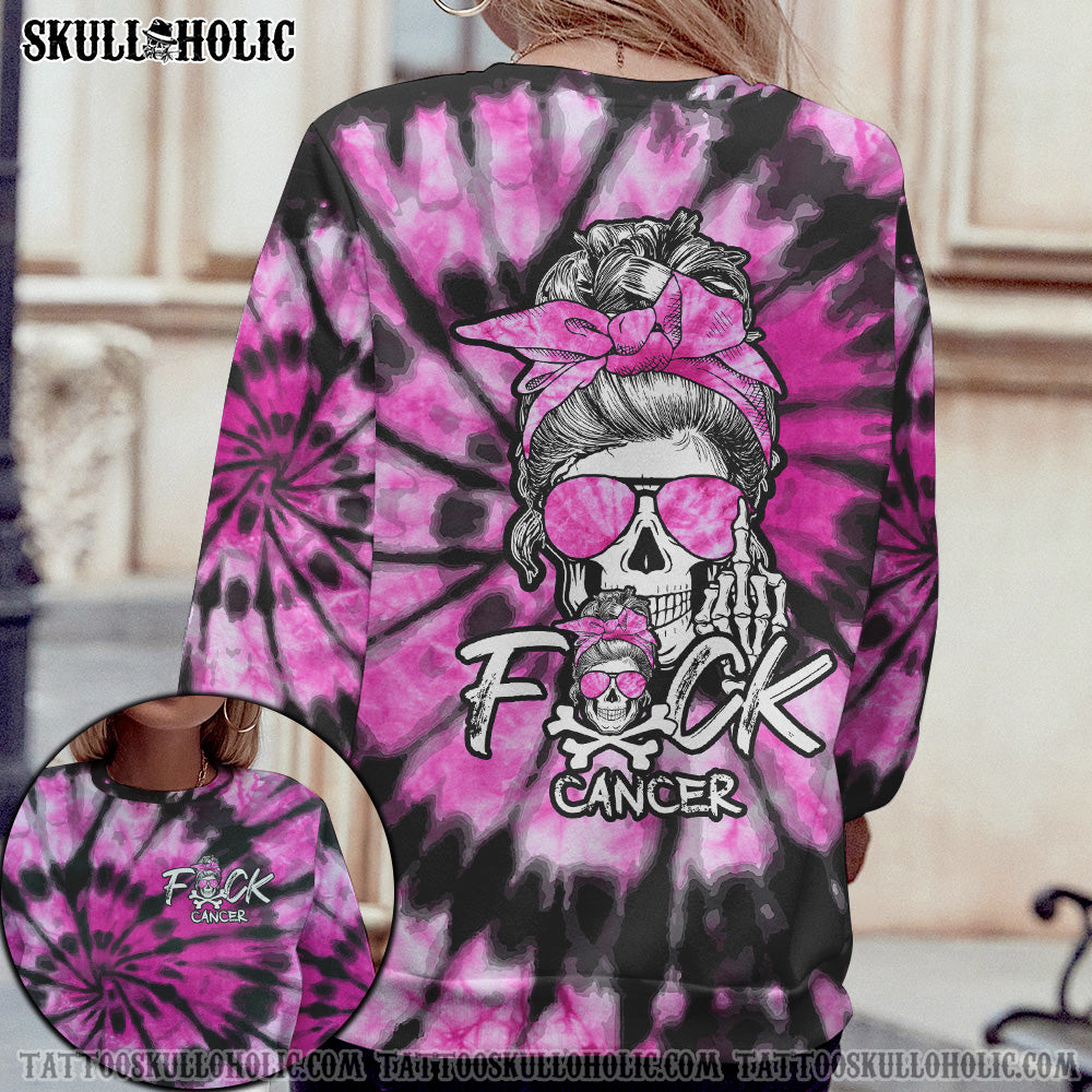 FCKS CANCER SKULL TIE DYE ALL OVER PRINT - TLTY1706213