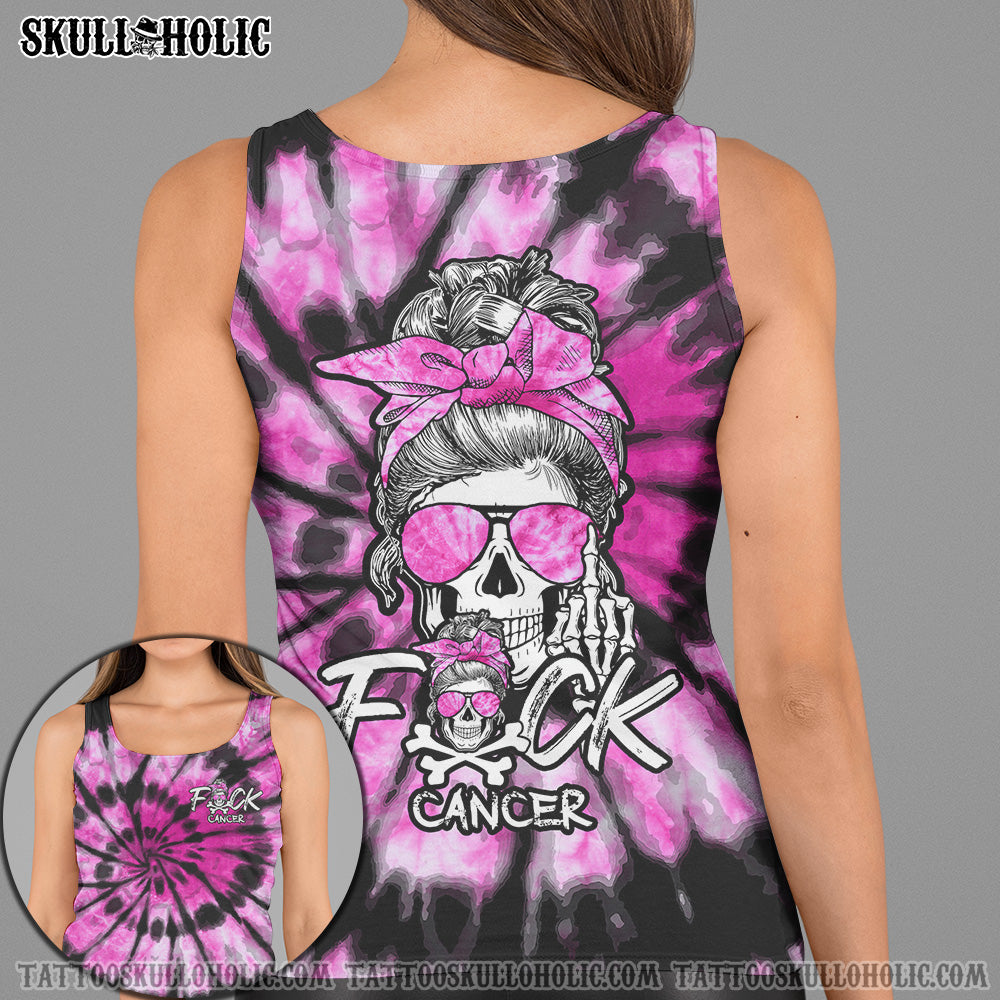 FCKS CANCER SKULL TIE DYE ALL OVER PRINT - TLTY1706213