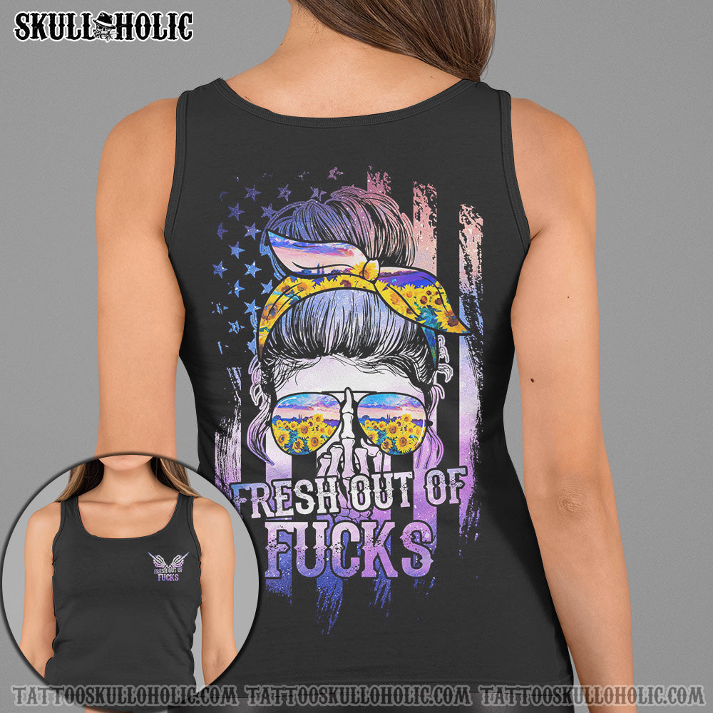 (HOT DEAL) FRESH OUT OF F PURPLE SUNFLOWER SKULL 2D - TLNO1408213