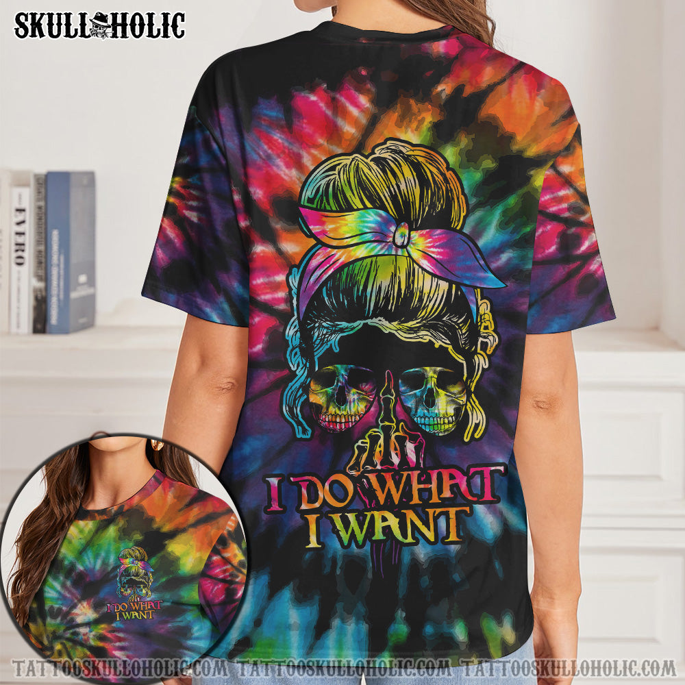 (HOT DEAL) I DO WHAT I WANT SKULL TIE DYE ALL OVER PRINT - TLTY1606212