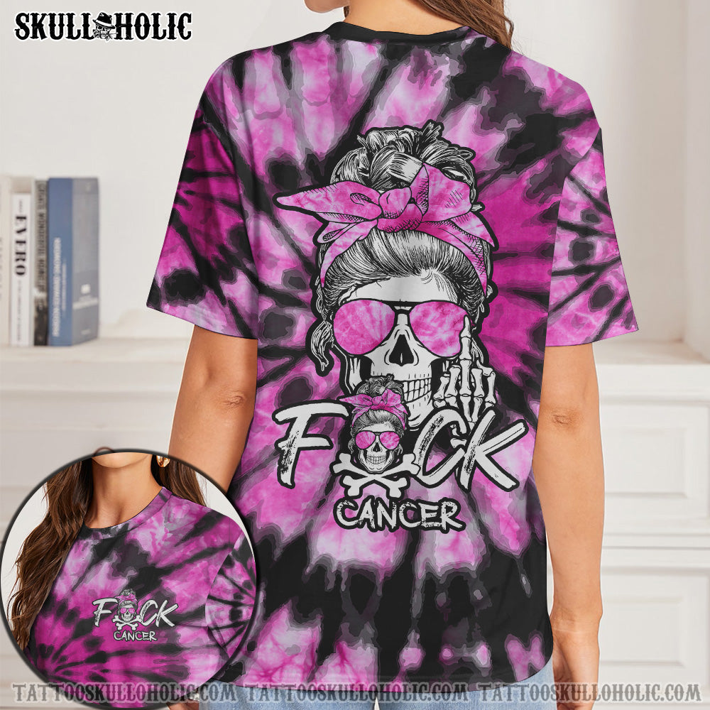 FCKS CANCER SKULL TIE DYE ALL OVER PRINT - TLTY1706213