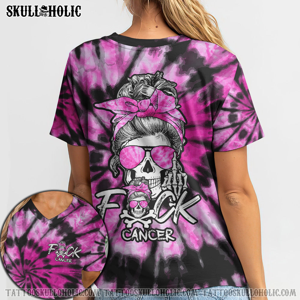 FCKS CANCER SKULL TIE DYE ALL OVER PRINT - TLTY1706213