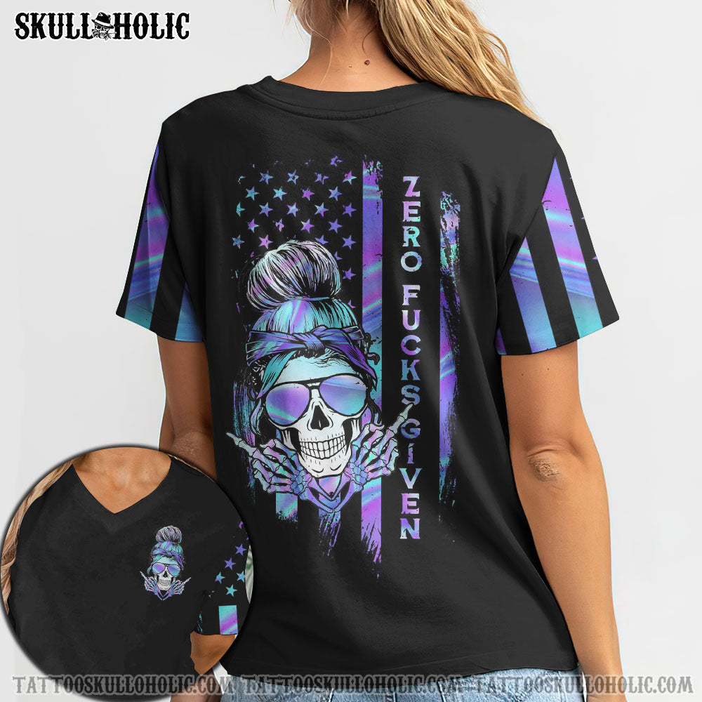 ZERO FCKS GIVEN SKULL ALL OVER PRINT - YHTH3006222KI