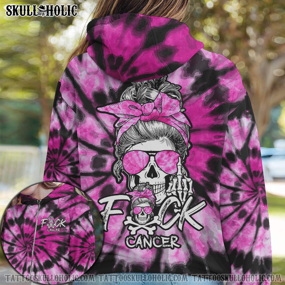 FCKS CANCER SKULL TIE DYE ALL OVER PRINT - TLTY1706213