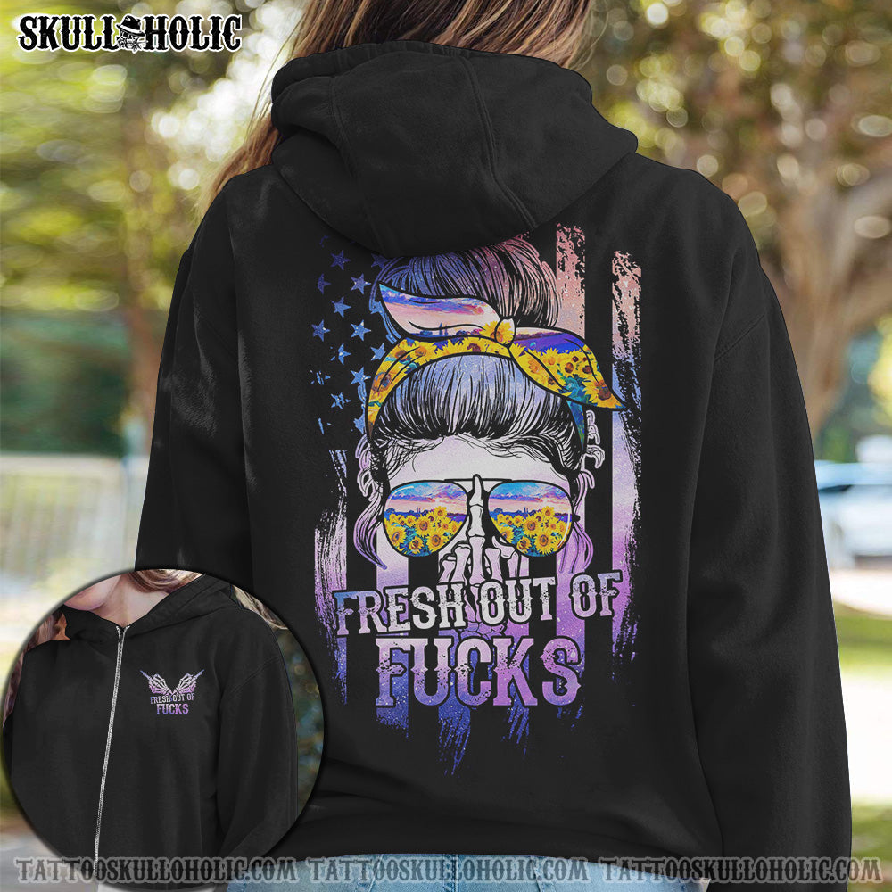 (HOT DEAL) FRESH OUT OF F PURPLE SUNFLOWER SKULL 2D - TLNO1408213