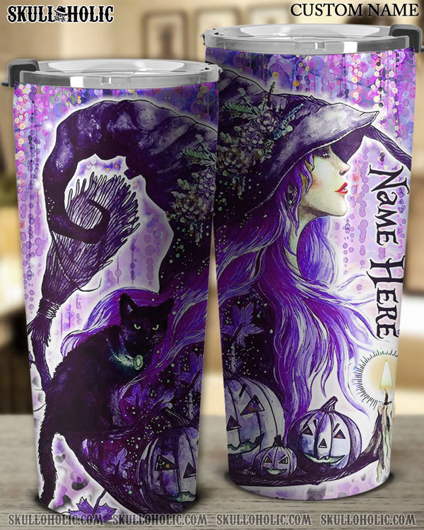 PERSONALIZED WITCH PURPLE TUMBLER - TLTW2807225