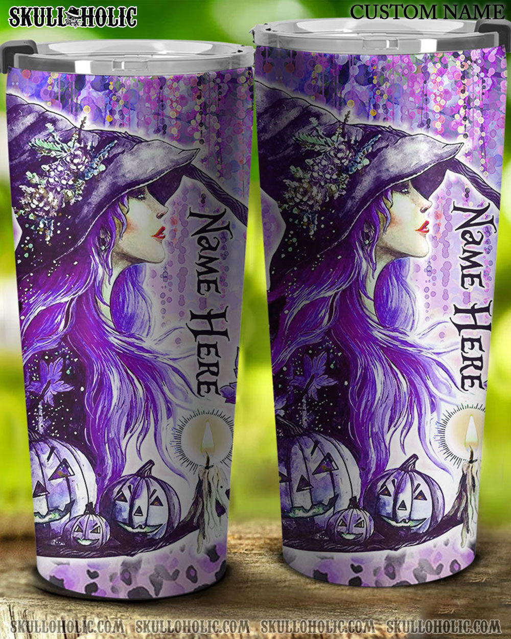 PERSONALIZED WITCH PURPLE TUMBLER - TLTW2807225