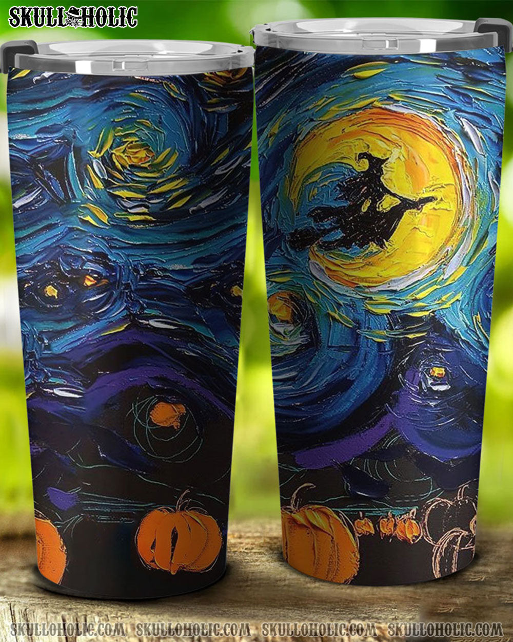 COLORFUL PAINTING WITCH HALLOWEEN TUMBLER - YHTH0308225