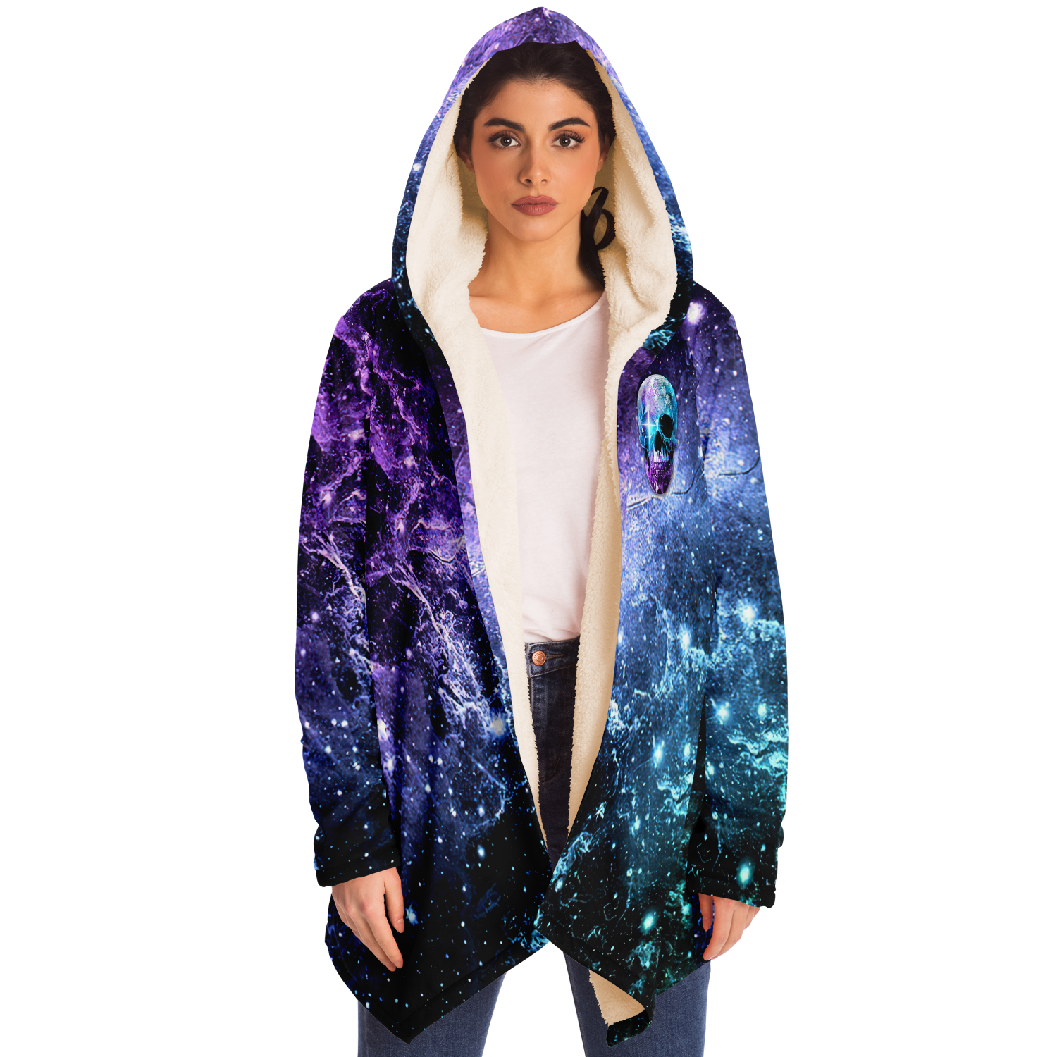 GALAXY SKULL PREMIUM FLEECE CLOAK - TLTR0908225