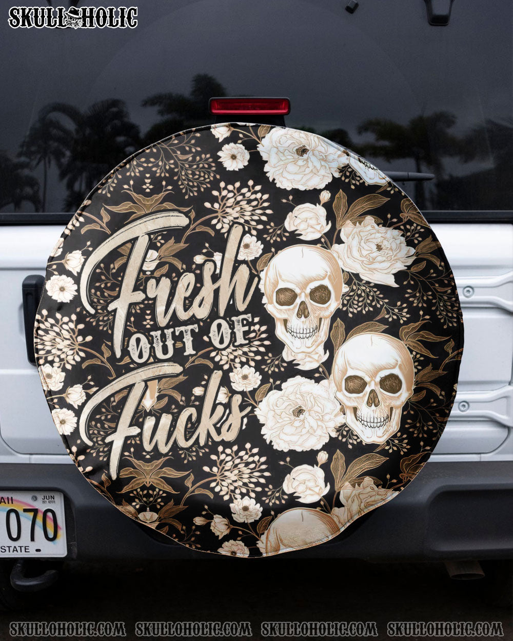 FRESH OUT OF F WHITE GOLD SKULL FLOWER AUTOMOTIVE - TLNZ2909223