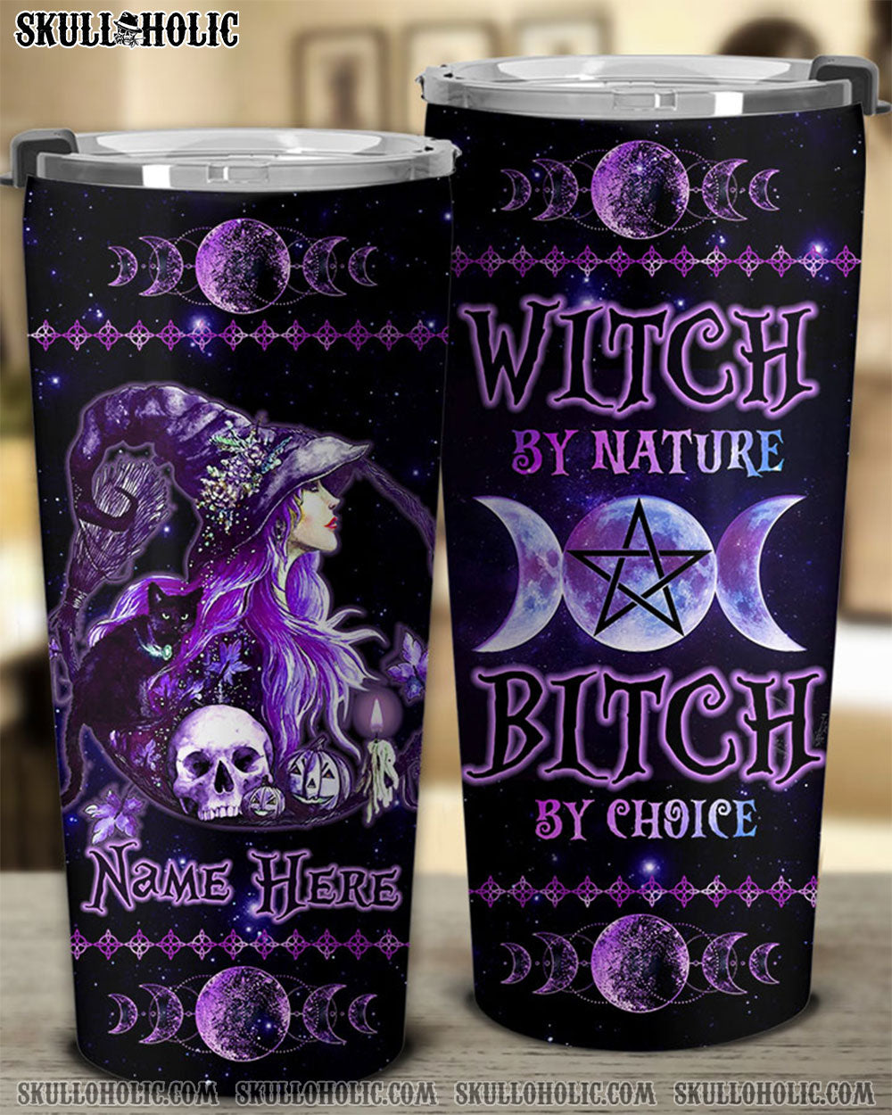 PERSONALIZED WITCH BY NATURE B BY CHOICE TUMBLER - TLTW0208223