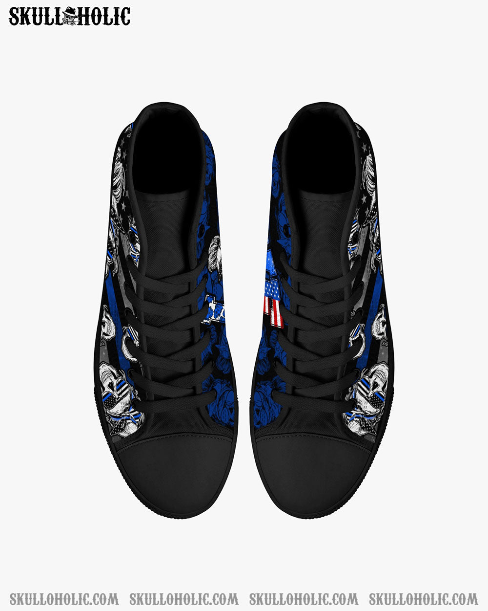 SKULL PL HIGH TOP CANVAS SHOES - TY1609202OH