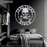 SKULL BONES ZERO F GIVEN METAL SIGN - TLNZ1503223