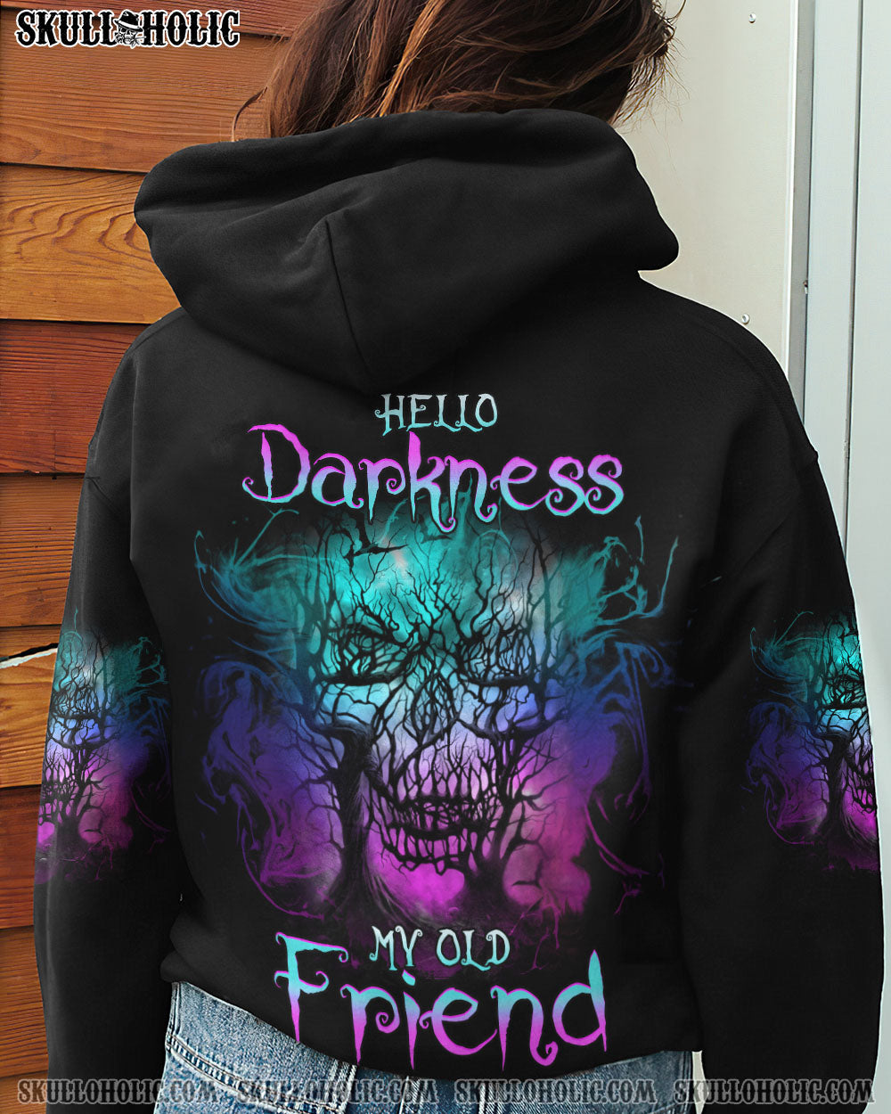 HELLO DARKNESS MY OLD FRIEND SKULL ALL OVER PRINT - YHHG0504231