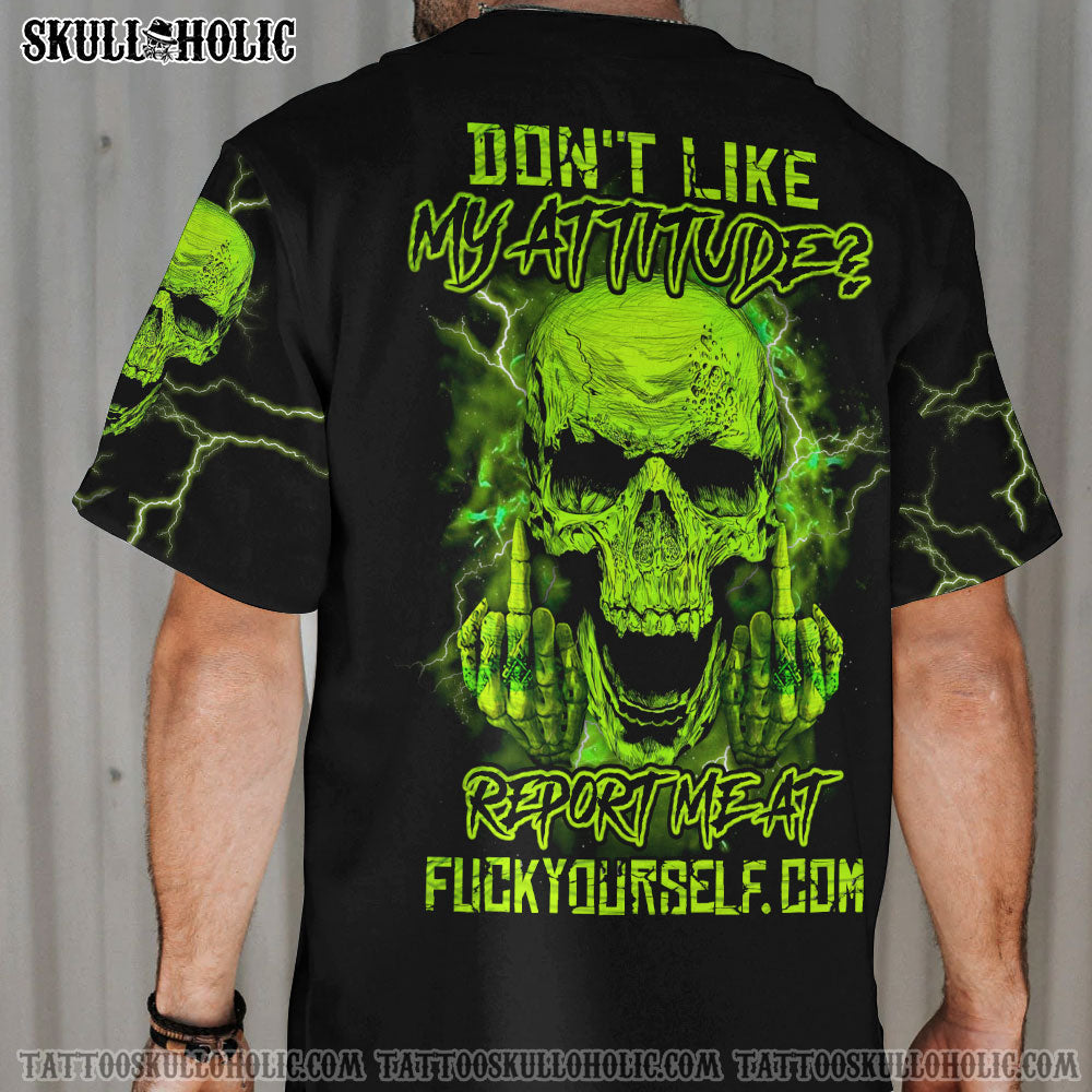 DON'T LIKE MY ATTITUDE SKULL BASEBALL JERSEY- YHHN2207223KI