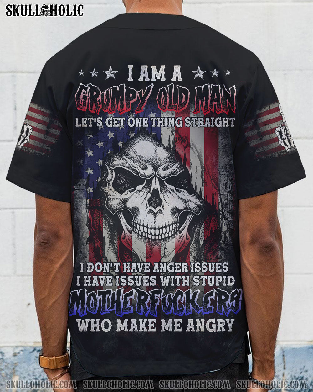 I AM A GRUMPY OLD MAN BASEBALL JERSEY - TLTC0908225