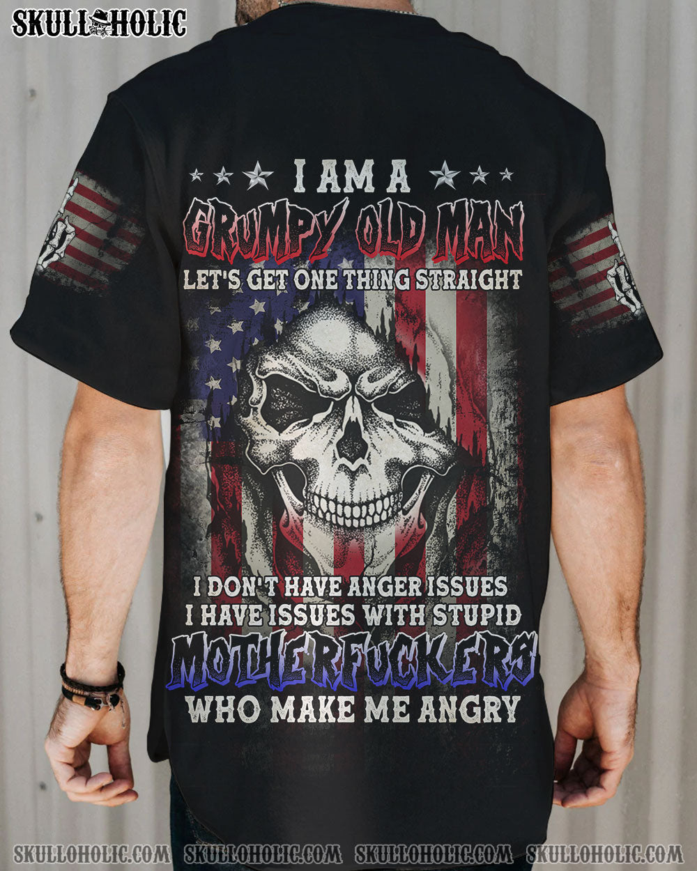 I AM A GRUMPY OLD MAN BASEBALL JERSEY - TLTC0908225