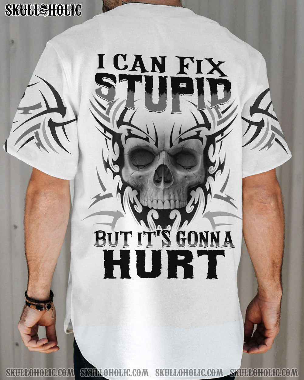 I CAN FIX STUPID BUT IT'S GONNA HURT BASEBALL JERSEY - YHTH1008224