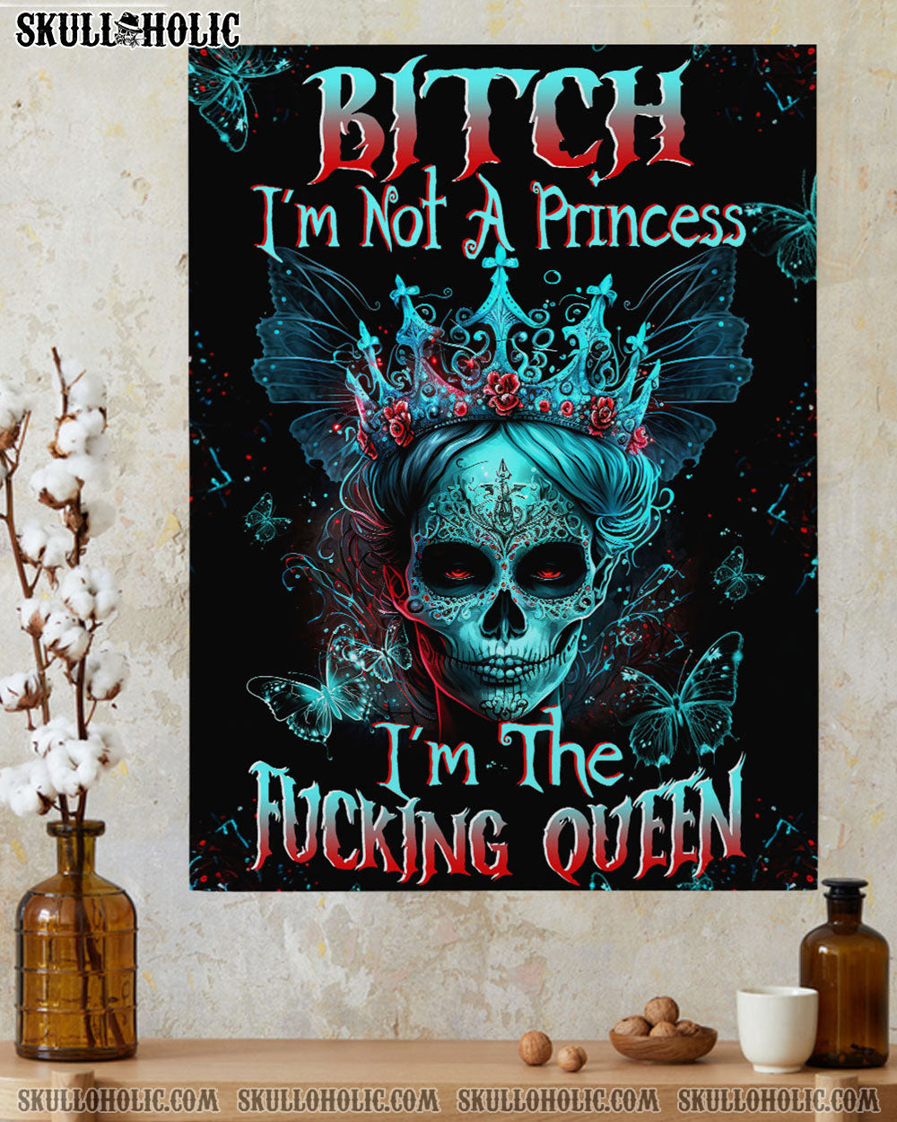 I'M THE F QUEEN SUGAR SKULL POSTER - TLTW0804233