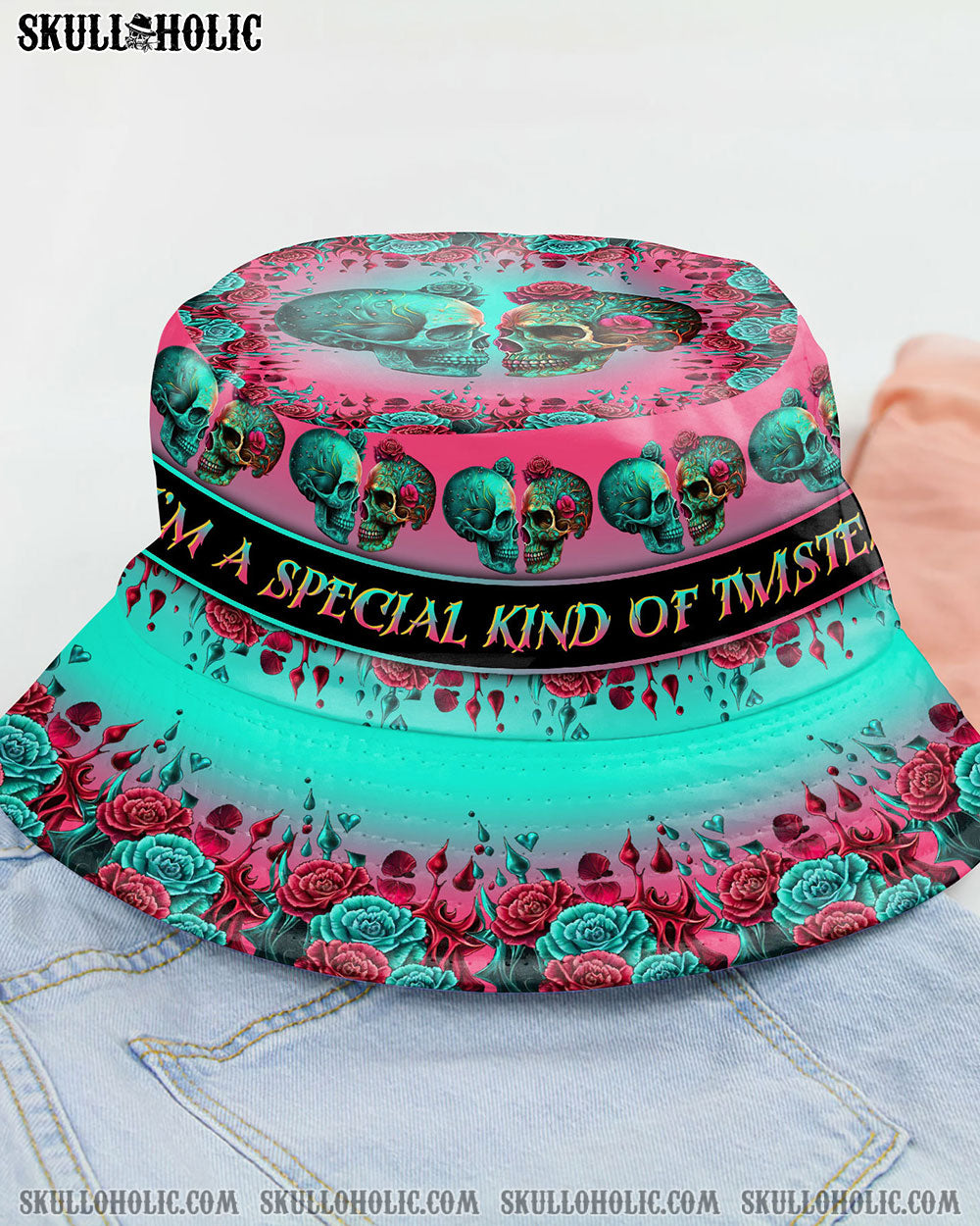 DON'T TRY TO FIGURE ME OUT SKULL BUCKET HAT - TLTR0804231