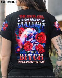 THE GOOD GIRL IN ME GOT TIRED SKULL ALL OVER PRINT - YHTG2609222
