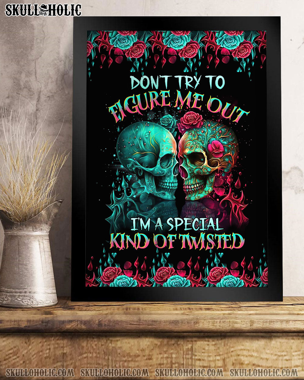 DON'T TRY TO FIGURE ME OUT SKULL POSTER - TLTR0804233