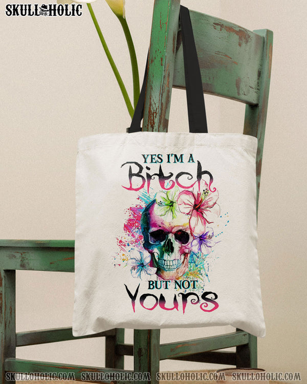 YES I'M A B BUT NOT YOURS TOTE BAG - YHHN0711227
