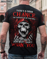 DON'T SAY I DIDN'T WARN YOU VAMPIRE SKULL ALL OVER PRINT - TLTM2809222