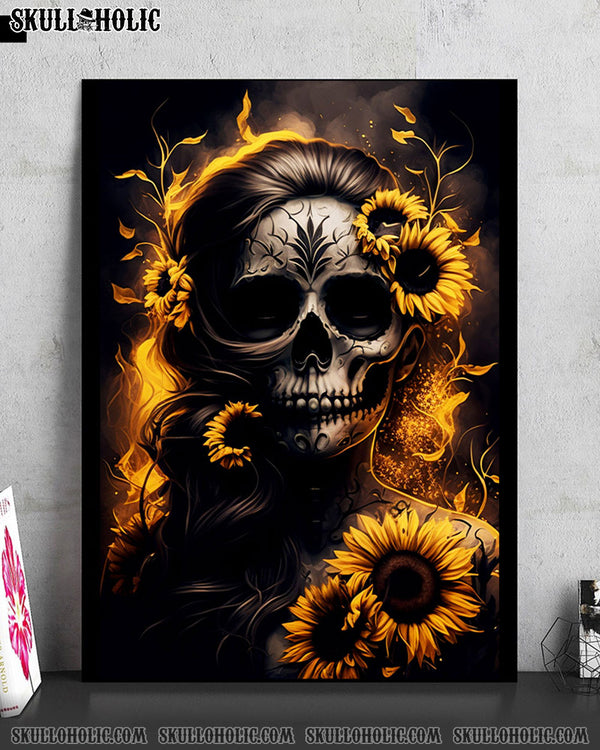 SUGAR SKULL SUNFLOWER POSTER - TLNZ1302234