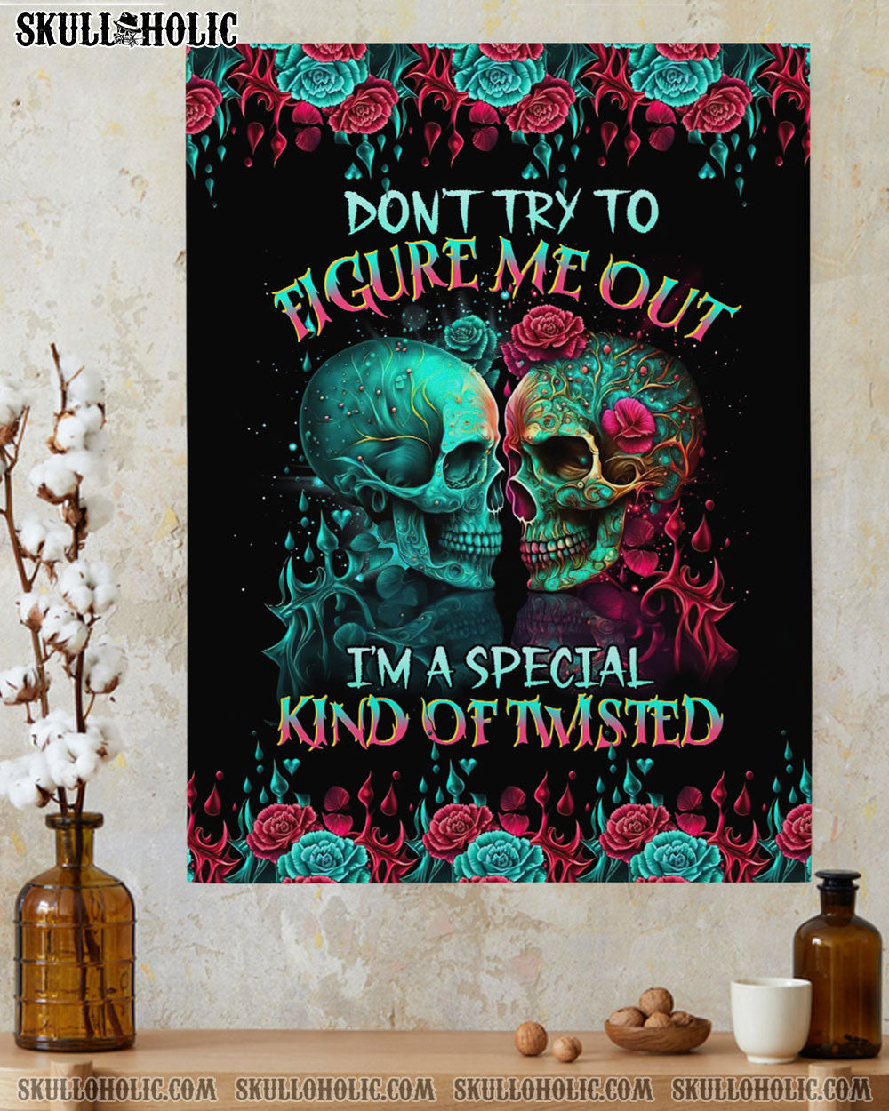 DON'T TRY TO FIGURE ME OUT SKULL POSTER - TLTR0804233