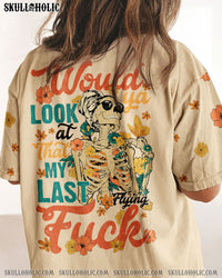 WOULD YA LOOK AT THAT SKELETON RETRO ALL OVER PRINT - TLTY22092211