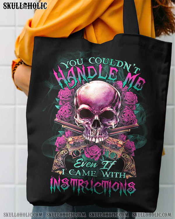 YOU COULDN'T HANDLE ME SKULL G TOTE BAG - TLTR1412224