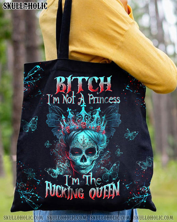 I'M THE F QUEEN SUGAR SKULL TOTE BAG - TLTW0504238