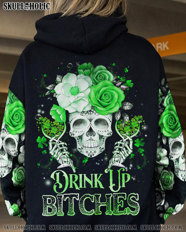 DRINK UP B SUGAR SKULL ROSE PATRICK'S DAY ALL OVER PRINT - TLNZ3001231