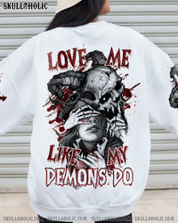 LOVE ME LIKE MY DEMONS DO SKULL ALL OVER PRINT - YHTG2709225