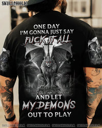 ONE DAY I'M GONNA JUST SAY FCK IT ALL SKULL ALL OVER PRINT - YHHN0709221