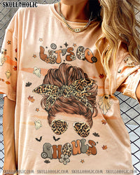LET'S GO GHOULS MESSY BUN ALL OVER PRINT - TLTC2209223