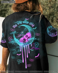 SKULL MELTING MOON HALLOWEEN ALL OVER PRINT - TLTC0709221