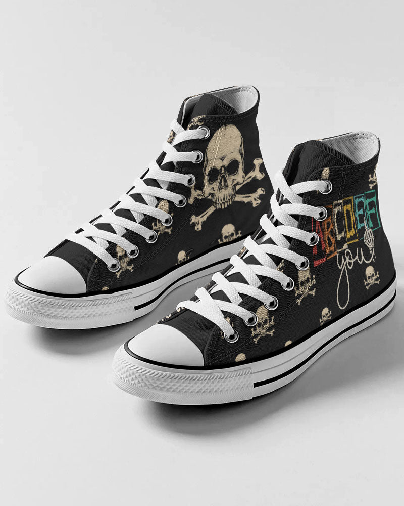 ABCDEF YOU HIGH TOP CANVAS SHOES - TY0510222