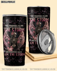 I AM THE STORM SKELETON ROSES WINGS TUMBLER - TLNO0602232