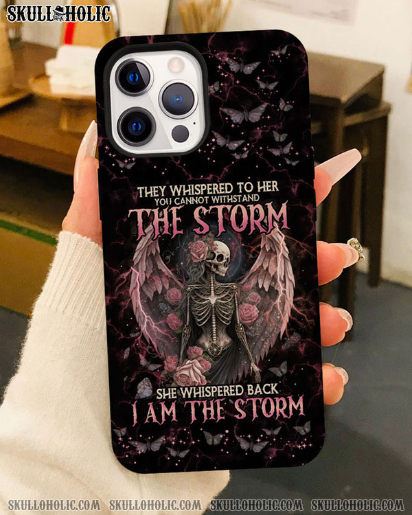 I AM THE STORM SKELETON ROSES WINGS PHONE CASE - TLNO0602233