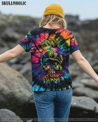 I DO WHAT I WANT SKULL TIE DYE ALL OVER PRINT - TLTY1606212
