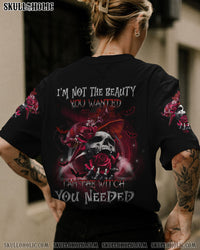I AM THE WITCH YOU NEEDED SKULL ROSE  ALL OVER PRINT - TLTC2209224