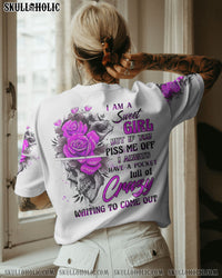 I AM A SWEET GIRL ROSE SKULL ALL OVER PRINT - YHTH2809223
