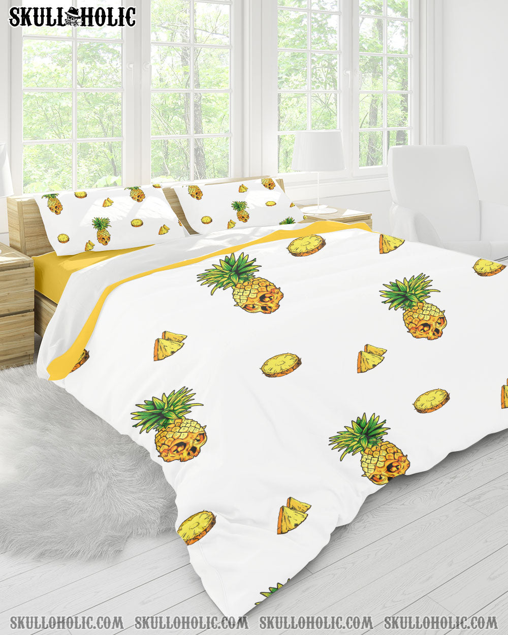 SKULL PINEAPPLE BEDDING SET TY0808224 Skulloholic